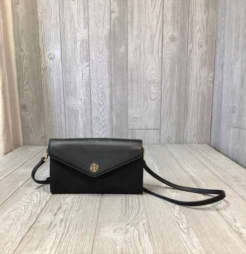 Tory Burch Landon Pebbled Expandable concierge wallet Crossbody